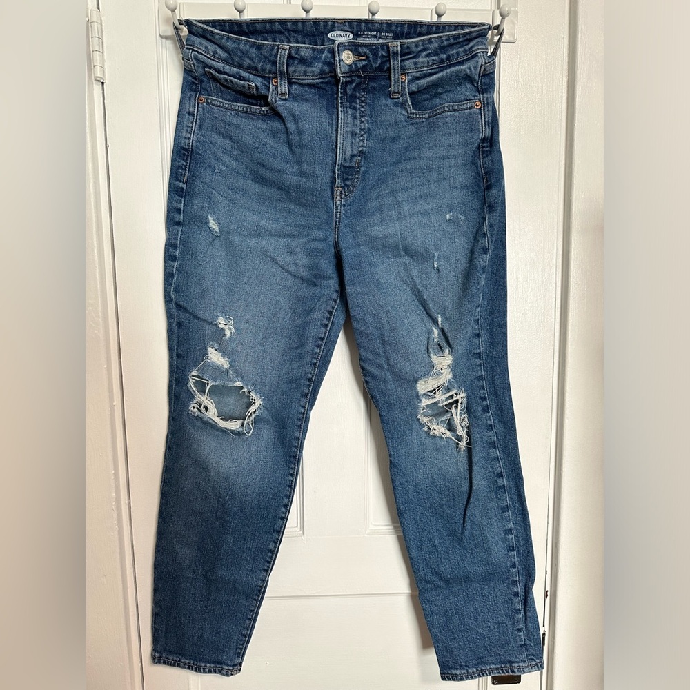 Old Navy OG straight high rise jeans size 12